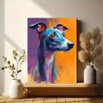 thumbnail image 6 of Watercolor Greyhound Portrait Canvas Wall Art, Pet Decor for Living Room Bedroom Office Hallway, 6 of 8