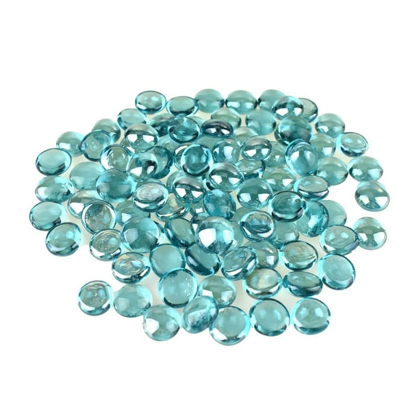 Flat Glass Marble Gems 15 Ounce Aqua Com - Teal Glass Vase Gems Flat Glass Marble Gems 15 Ounce Aqua Com - Teal Glass Vase Gems