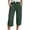 Dark Green, variant on Casual Pants for Women Women Fashion Straight Leg Casual Pants High Waist Sports Loose Pants Black