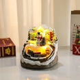 thumbnail image 3 of 2PCS Christmas Village con luces de colores y música, casa navideña liviana, casas navideñas decorativas, minicasa navideña, 3 of 5
