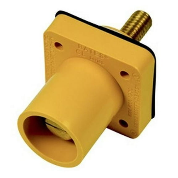 Marinco-CL40MRSB-HX-CL Srs Pnl Mnt Inlet 1.125inThrdedStud MaleYell(H)-(Pk of 1)