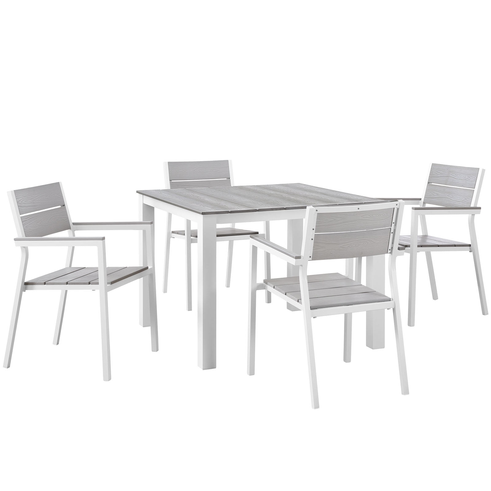 Modway Maine 5 Piece Patio Dining Set
