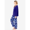 thumbnail image 3 of Dreams & Co. Plus Size Long Sleeve Knit PJ Set, 3 of 5