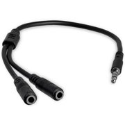 StarTech.com Headset adapter for headsets with separate headphone / microphone plugs, 3.5mm 4 position to 2x 3 position 3.5mm M/F
