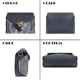 thumbnail image 5 of Pzuqiu Eagle Women Leather Crossbody Bag Compact Practical Quilted Crossbody Purse for Women Casual Leather Quilted Shoulder Bag with Chain Strap for Daily Use, 5 of 7