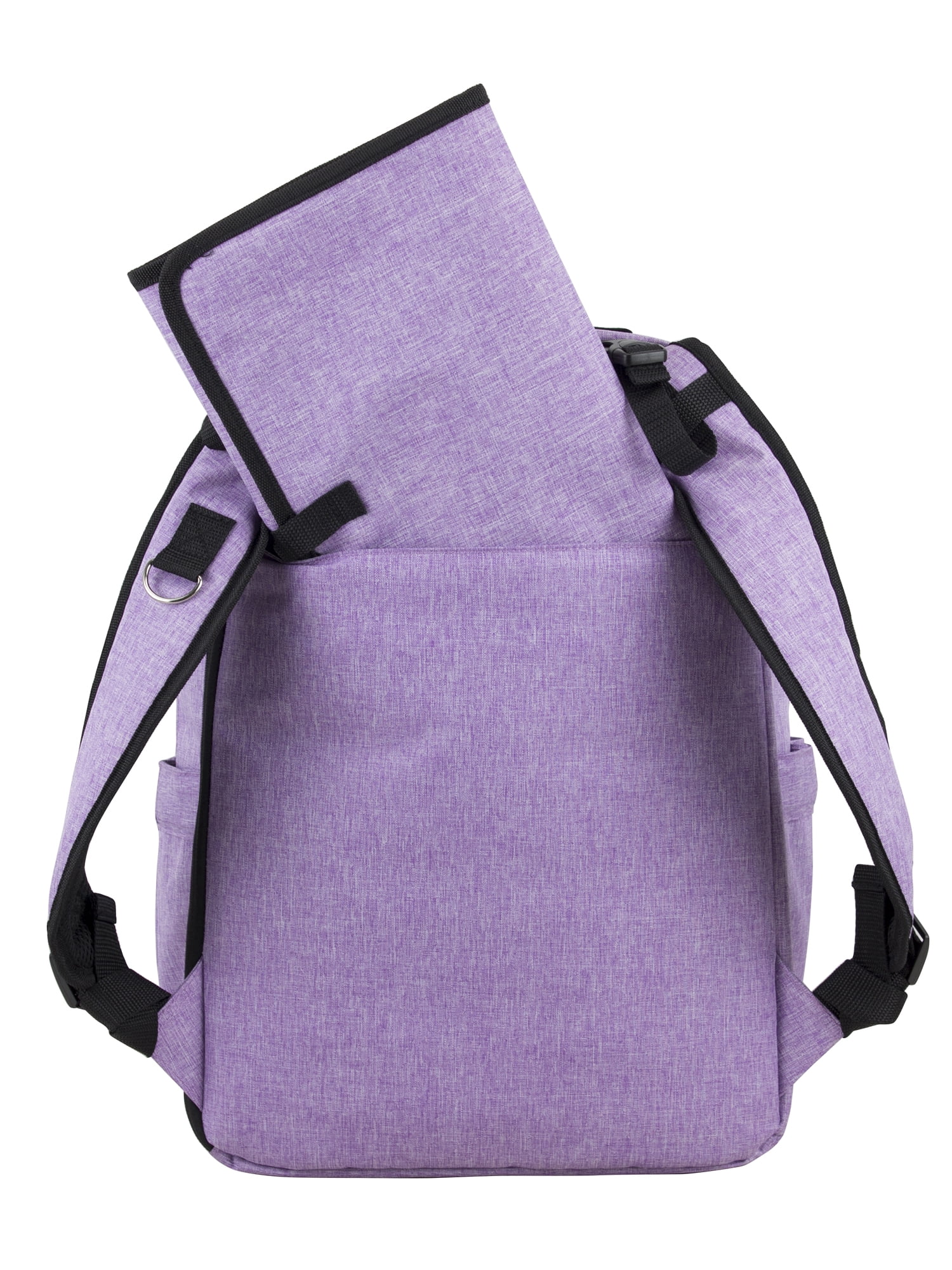 Eastsport Large Rubin Weekender Tech Backpack Diaper Bag for Adults and Kids, Light Purple