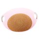 thumbnail image 5 of Cama redonda para gatos, cama para dormir para perros, resistente a los arañazos, almohadilla lavable desmontable, sin deformación, suministros para Rosa Yinane Casa de cama para gatos, 5 of 8