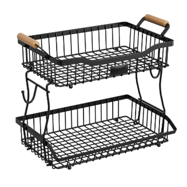 zhangmingg Sturdy Metal Countertop Organizer for Kitchen Pantry Display and Efficient Food Storage Rack
