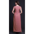 thumbnail image 4 of Bimba Robe de Plage Longue Sans Manches à Fente avant Imprimée de Feuilles Été Printemps pour Femmes - Très Petit, 4 of 5