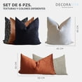 thumbnail image 3 of Set x6 Cojines Decorativos Sala Almohadas Decoracion Hogar, 3 of 7