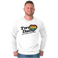 thumbnail image 3 of Two Dads Better Than One Gay Pride Men's Long Sleeve Tee T Shirt Brisco Brands S, 3 of 6