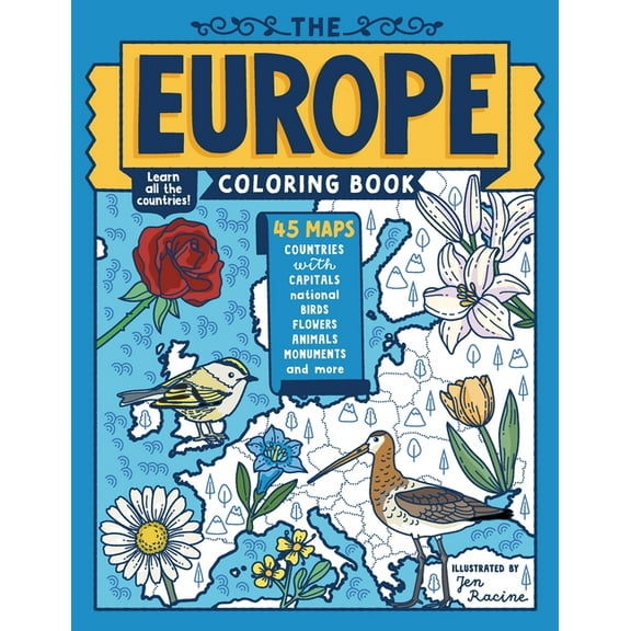 The Europe Coloring Book (Paperback)
