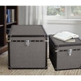 thumbnail image 3 of Home Decorative Mandalay Square Tweed Storage Trunks, 3 of 5