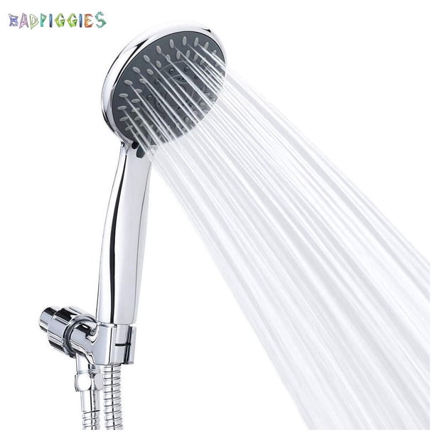 High-Pressure Handheld Shower Head With 5 Spray Modes - Multi-Functional Bathroom Sprinkler (Black)