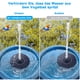 thumbnail image 4 of Bomba solar para fuente de baño de pájaros, fuente solar mejorada con 4 boquillas, bomba de fuente de agua flotante independiente con energía solar para baño de pájaros, jardín, estanque, piscina, al aire libre Vhermosa 220860, 4 of 7
