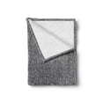 thumbnail image 2 of Abstract Soft Flannel Fleece Blanket, Geometric Pattern of Small Triangles over Grey Spotty Backdrop Geometric Details, Cozy Plush for Indoor and Outdoor Use, 50" x 70", Grey White, by Ambesonne, 2 of 6