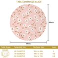 thumbnail image 3 of Pioneer Flower Floral Print Pattern Round Tablecloth 60 X 60 Inch, Wrinkle Resistant Wipeable Table Cloth for Kitchen Dining Picnic Patio Party, 3 of 6