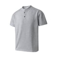 thumbnail image 3 of Mens Henley Shirts Short Sleeve Summer Casual Basic T-Shirts Pocket Button Tops Work Shirt Relaxed Fit Crew Neck Tee, 3 of 4