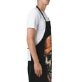 thumbnail image 4 of XMXT 1 Pcs Waterproof Kitchen Cooking Apron, Skeleton Courier Pattern Adjustable Aprons for Women Men with Pockets, 4 of 9