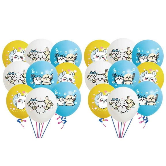 Chiikawa Balloons Party Supplies Birthday Favors Decorations Decor Kit Latex