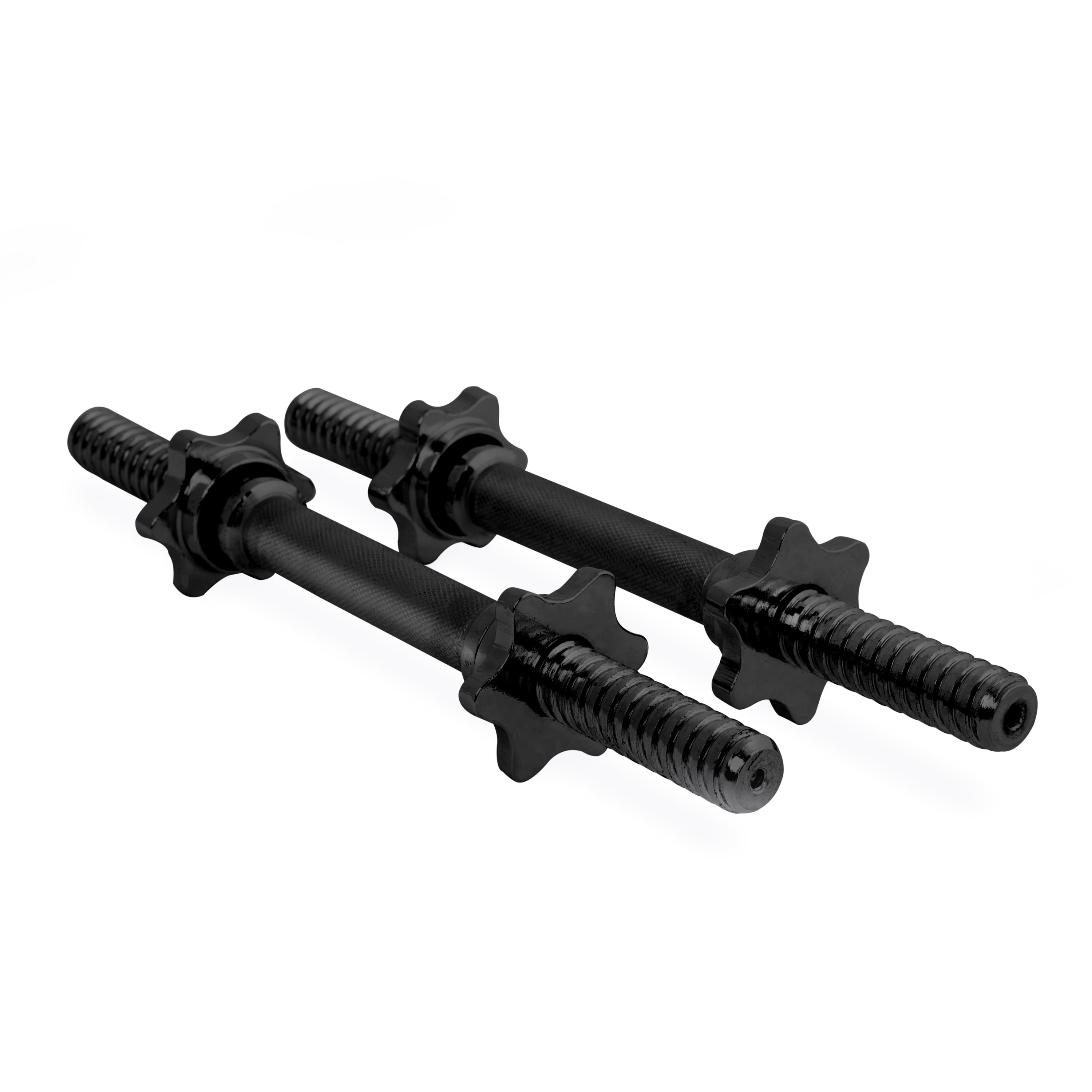 Details about   Pair of 18in Adjustable Dumbbell Handles Threaded Dumbbell Bar with Star Collars 