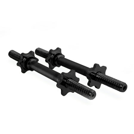 CAP Barbell Pair of 14" Regular Threaded Dumbbell Handles, Black
