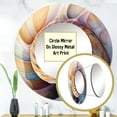 thumbnail image 3 of Designart "Symphony of Seashells II" Animals Rund Mirror For Wall Decor - Large Peach Round Print Mirror - Round Coastal Mirror 29" x 29" Inch - Wall Mounted Round Large Mirror, 3 of 5