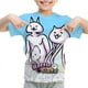 thumbnail image 3 of Camiseta de Battle Cats, ropa para niños, camiseta informal de cuello redondo, camisetas de manga corta con dibujos animados, ropa de verano para niños de 2 a 14 años, 3 of 5
