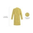 thumbnail image 5 of Panda Uniform by HeedFit Unisex 40" Lab Coat, S, Yellow, 5 of 7