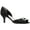 Black Luster Satin, variant on Nina Womens Corrine Satin Peep-Toe D'Orsay Heels