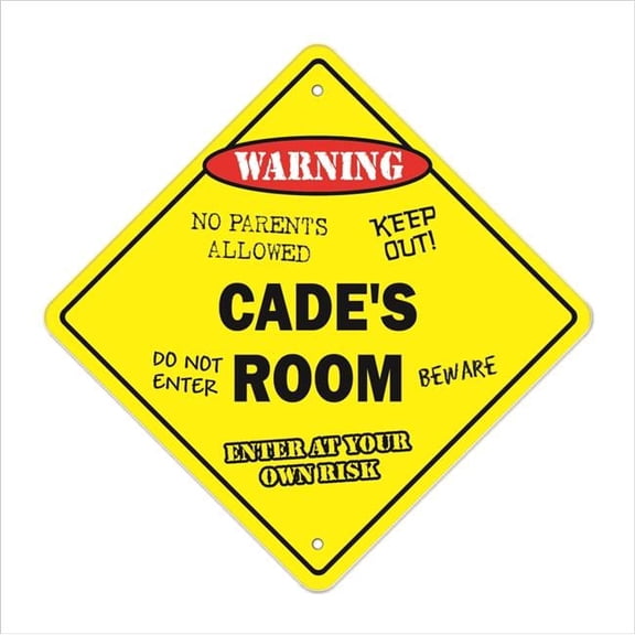 SignMission X-Cades Room 12 x 12 in. Crossing Zone Xing Room Sign - Cades
