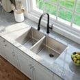 thumbnail image 3 of KRAUS Standart Pro 33" Undermount 60/40 Double Bowl 16 Gauge Stainless Steel Kitchen Sink, 3 of 8