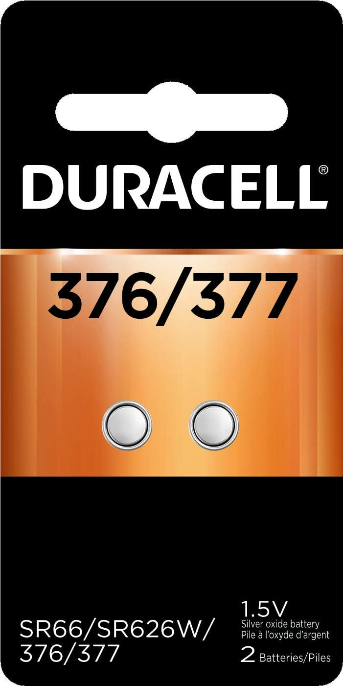 Button Cell Battery 376/377, 1.5 V, 2/Pack