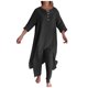 thumbnail image 1 of Traje de dos piezas de moda 2025 para mujer: top de manga larga irregular y pantalones de pierna ancha. Conjunto informal de estilo oriental., 1 of 4