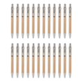 thumbnail image 2 of 24 Pieces Bamboo Retractable Ballpoint Pen Black Ink 1 mm Office Products Pens Bamboo Ballpoint Pen Wood Ballpoint Pens, 2 of 5