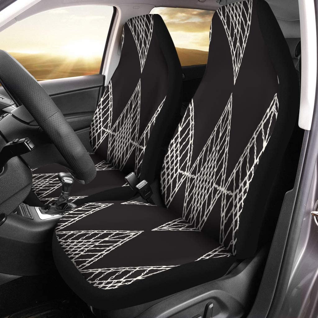 KXMDXA Set of 2 Car Seat Covers Knitted 