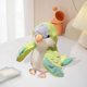 thumbnail image 1 of Marioneta de mano de loro, peluche de pájaro, regalo para niños, cómodo juguete de peluche, ideal para contar cuentos, espectáculos, teatro y Verde, 1 of 8