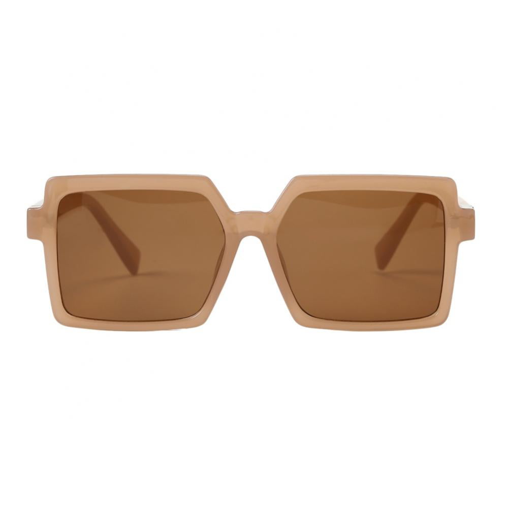 Unisex Square Sunglasses Women UV400 Oversized Big Frame Eyewear Sun Glasses