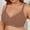 40# Coffee, variant on Sailboat Wireless Seamless Jelly Bra for Women with Support - No Underwire Full Coverage Push Up Bras for Women Coffee 32