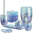 thumbnail image 4 of Whole Housewares Bathroom Accessories Toilet Brush Set - Blue Toilet Bowl | 1, 4 of 7