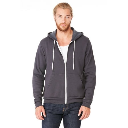 Bella + Canvas Unisex Poly-Cotton Fleece Full-Zip Hoodie