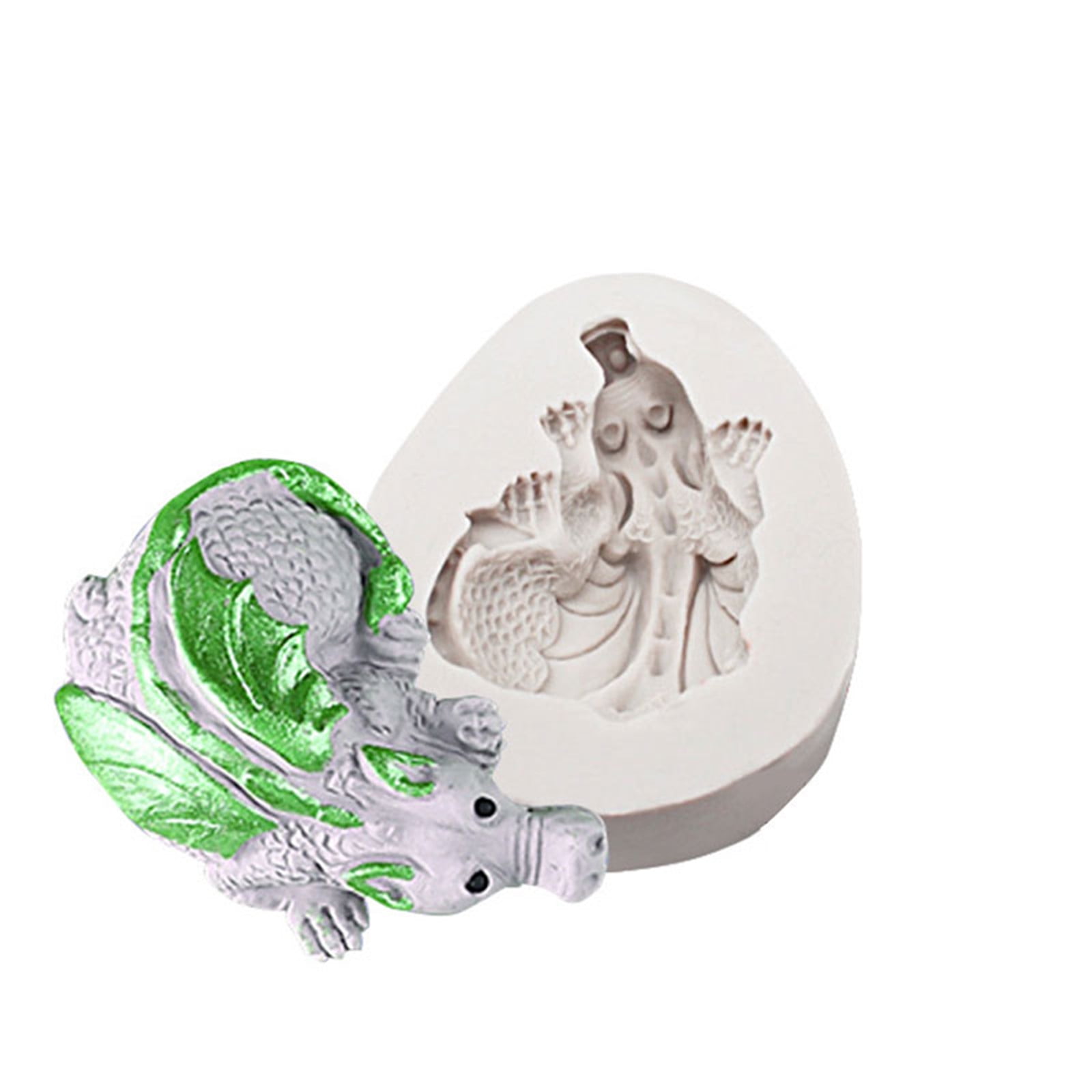 3D Dragon Fondant Silicone Mold Decorating Tool Baking Chocolate Soap Cake Mould