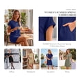 thumbnail image 3 of SUNBS Dresses for Womens Summer Spring T Shirt Dress Vacation Beach Mini Sundress Loose Clothes with Pockets, 3 of 10