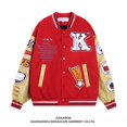 Hello Kitty Baseball Jacket Uniform Sanrio Clothes Anime Cartoon Autumn