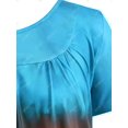 thumbnail image 3 of Talla grande Ombre Tie tinte de manga corta tee Rosegal Camisetas tallas grandes, 3 of 5