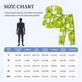thumbnail image 4 of Yiaed Green Apple Print Men’s Pajamas Set - Long Sleeve Button Down Sleep Shirt and Pajama Bottoms Sleepwear Set Mens Pjs Sets Men's Pajama Bottoms-XX-Large, 4 of 7