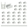 thumbnail image 1 of Uxcell Neon Rope Light Mounting Brackets, 30 Pcs Neon LED Lights Aluminum Install Fixing Clips Accessories for 10x10mm Silicone Neon Signs Flex Strip Lighting DIY, 1 of 6
