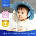 thumbnail image 2 of Baby Bath Shampoo Shower Cap Hat Waterproof Wash Hair Shield Visor Protect Eye Ear, 2 of 6