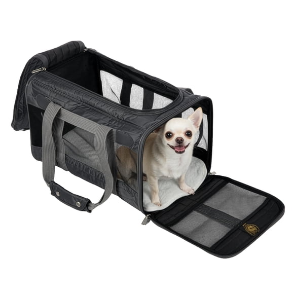 Sherpa Original Deluxe Travel Bag Pet Carrier, Airline Approved & Guaranteed-On-Board - Mesh Panels & Spring Frame, Locking Safety Zippers, Machine W