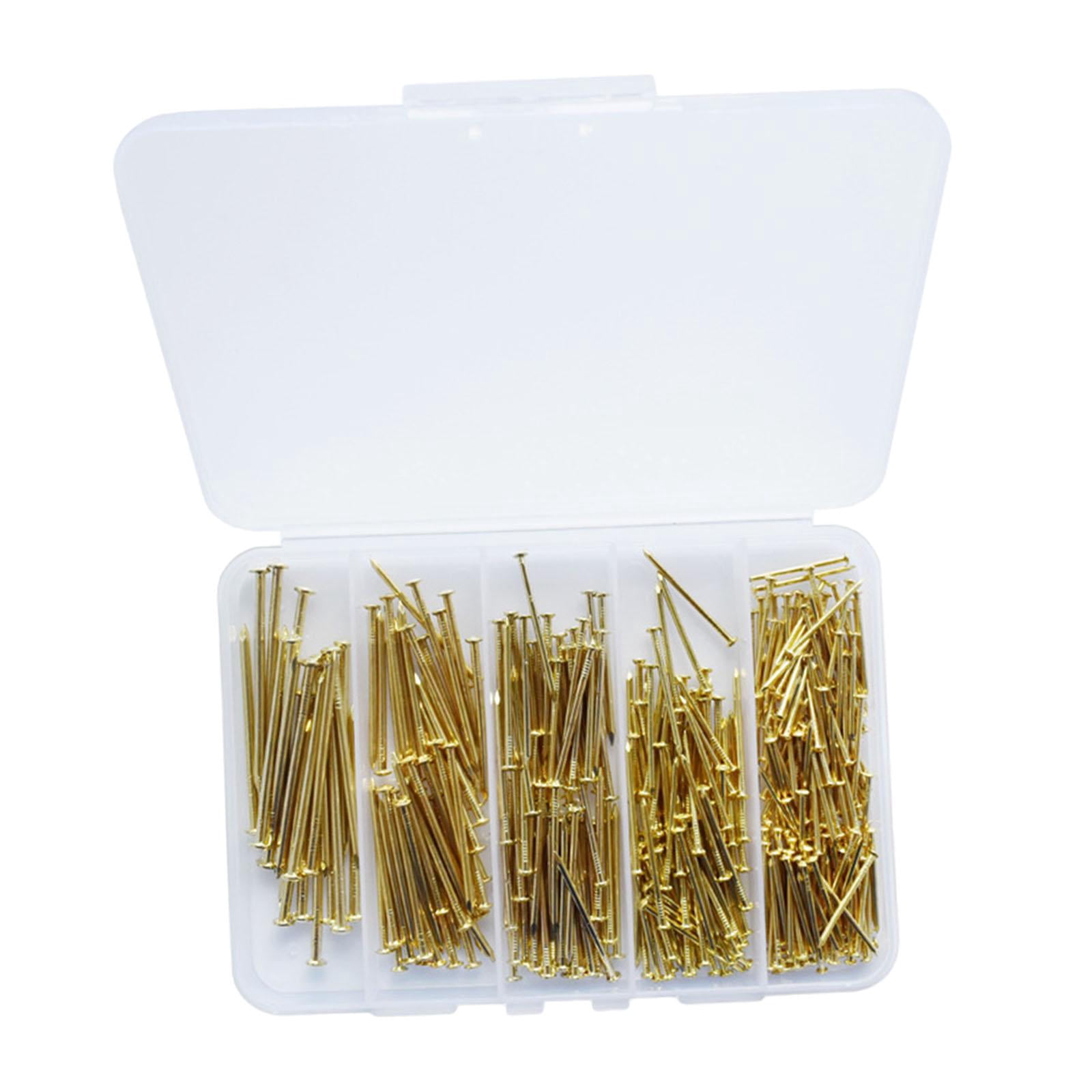 50 Clous En Laiton 1.2x12mm Pour Bricolage Bois - Marque Uxcell - Neuf